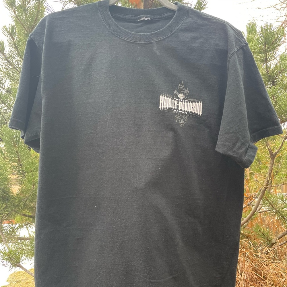 Black Hawaii Harley Davidson tee SIZE: L